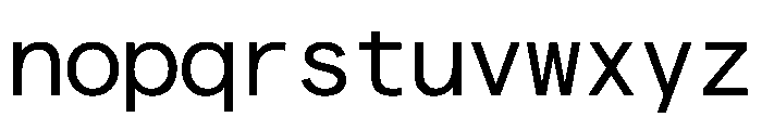 Matter TRIAL XHMonoRegular Instance Font LOWERCASE