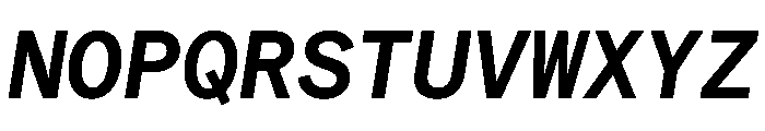 Matter TRIAL XHMonoSemiBoldItalic Instance Font UPPERCASE