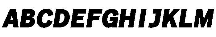Matter TRIAL XHSemiMonoBlackItalic Instance Font UPPERCASE