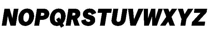Matter TRIAL XHSemiMonoBlackItalic Instance Font UPPERCASE