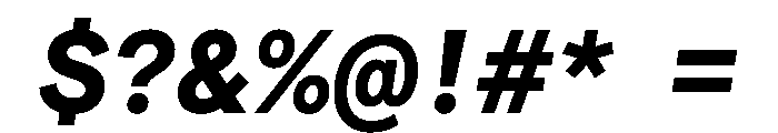 Matter TRIAL XHSemiMonoBoldItalic Instance Font OTHER CHARS