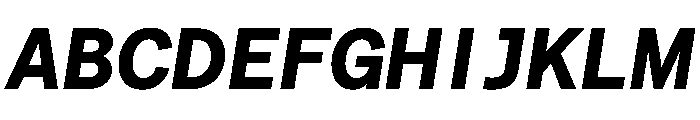 Matter TRIAL XHSemiMonoBoldItalic Instance Font UPPERCASE