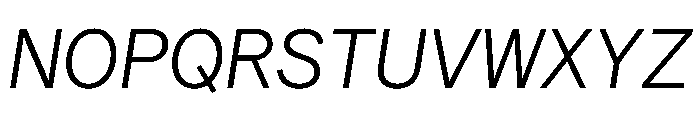Matter TRIAL XHSemiMonoLightItalic Instance Font UPPERCASE