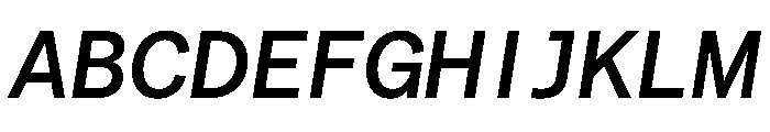 Matter TRIAL XHSemiMonoMediumItalic Instance Font UPPERCASE