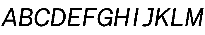 Matter TRIAL XHSemiMonoRegularItalic Instance Font UPPERCASE