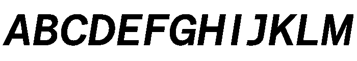 Matter TRIAL XHSemiMonoSemiBoldItalic Instance Font UPPERCASE