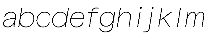 Matter TRIAL XHSemiMonoThinItalic Instance FONT
