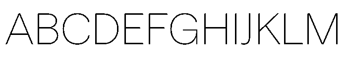 Matter TRIAL XHThin Instance Font UPPERCASE