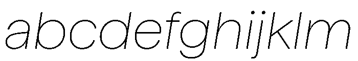 Matter TRIAL XHThinItalic Instance FONT