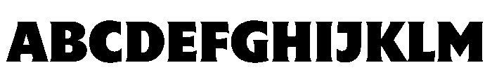 Mausoleum ExtraBold Instance Font UPPERCASE