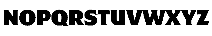 Mausoleum ExtraBold Instance Font UPPERCASE