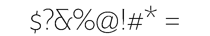 Mausoleum ExtraLight Instance Font OTHER CHARS
