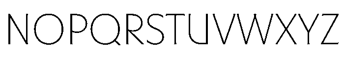Mausoleum ExtraLight Instance Font UPPERCASE