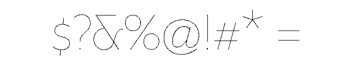 Mausoleum Thin Instance Font OTHER CHARS