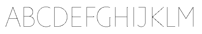 Mausoleum Thin Instance Font UPPERCASE