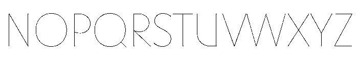 Mausoleum Thin Instance Font UPPERCASE
