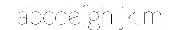 Mausoleum Thin Instance FONT