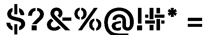 Maxeville BoldConstruct Font OTHER CHARS