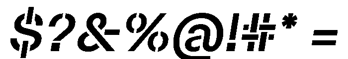 Maxeville BoldConstructitalic Font OTHER CHARS