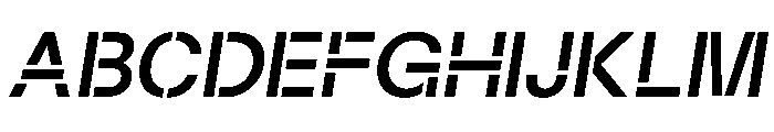 Maxeville BoldConstructitalic Font UPPERCASE