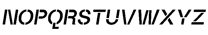 Maxeville BoldConstructitalic Font UPPERCASE