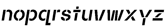 Maxeville BoldConstructitalic Font LOWERCASE
