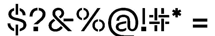 Maxeville Construct Font OTHER CHARS