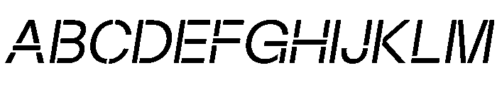 Maxeville ConstructItalic Font UPPERCASE