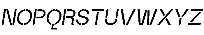 Maxeville ConstructItalic Font UPPERCASE