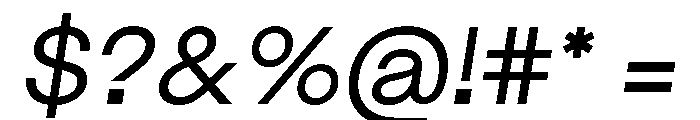 Maxeville RegularItalic Font OTHER CHARS