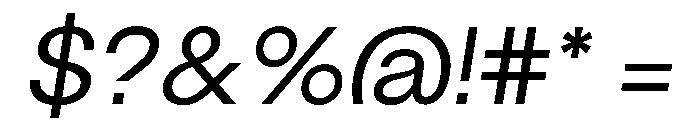 Maxeville TekstItalic Font OTHER CHARS