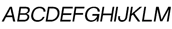 Maxeville TekstItalic Font UPPERCASE