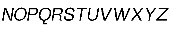Maxeville TekstItalic Font UPPERCASE