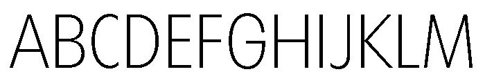 Maxisud Extralight Font UPPERCASE