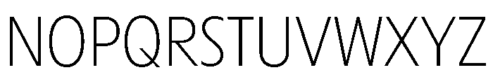 Maxisud Extralight Font UPPERCASE