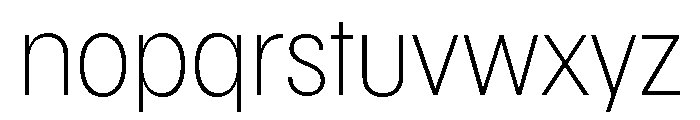 Maxisud Extralight Font LOWERCASE