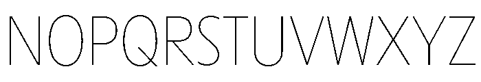 Maxisud Thin Font UPPERCASE