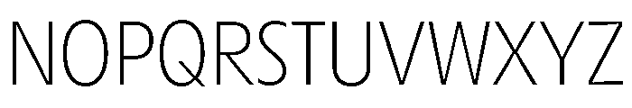 MaxisudInktrap Extralight Font UPPERCASE