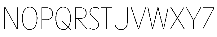 MaxisudInktrap Thin Font UPPERCASE