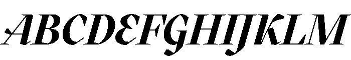 MaziusDisplay ExtraItalicBold Font UPPERCASE