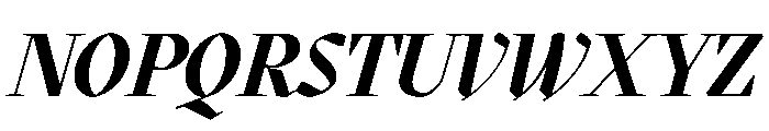 MaziusDisplay ExtraItalicBold Font UPPERCASE