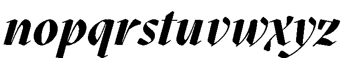MaziusDisplay ExtraItalicBold Font LOWERCASE