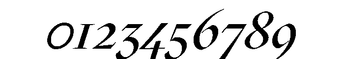 MaziusDisplay Extraitalic Font OTHER CHARS
