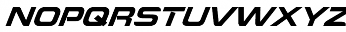 Mania Extended Oblique Font UPPERCASE