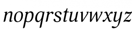 Margon 400 Italic Font LOWERCASE