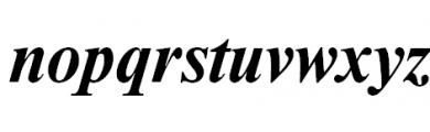 Maryam Bold Italic Font LOWERCASE