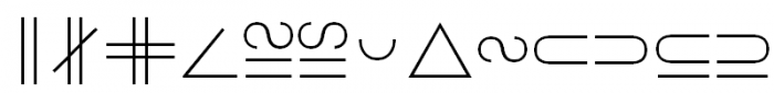 MathFont1  Font UPPERCASE