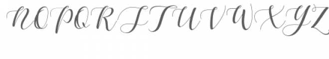 Maheisa Script Font UPPERCASE