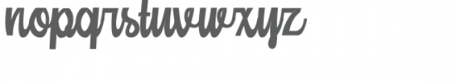 Mainstream Script Font LOWERCASE