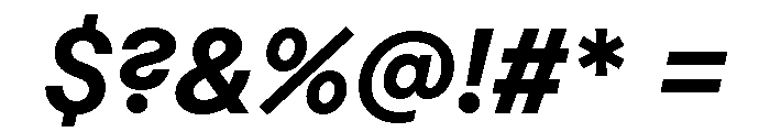 Macan Bold Italic Font OTHER CHARS